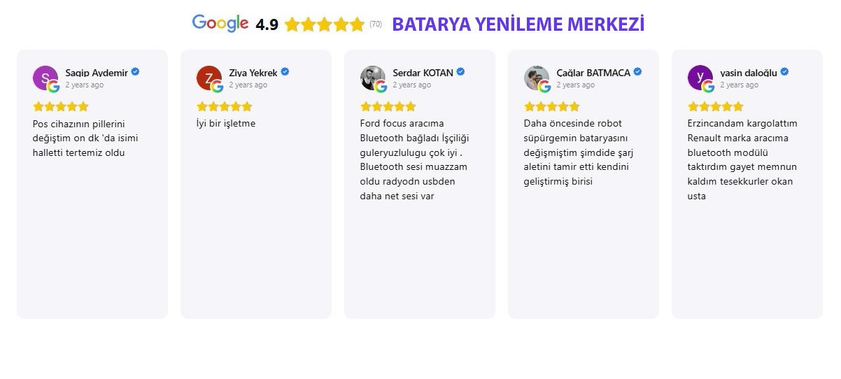 BATARYA YENİLEME MERKEZİ