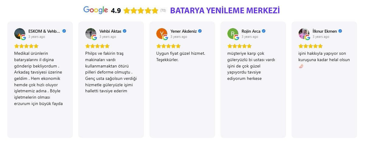 BATARYA YENİLEME MERKEZİ